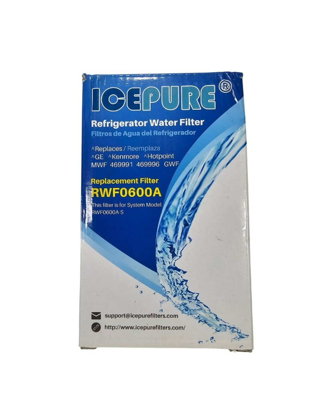 IcePure RWF0600A Refrigerator Water Filter Replacement GE/Kenmore/Hotpoint